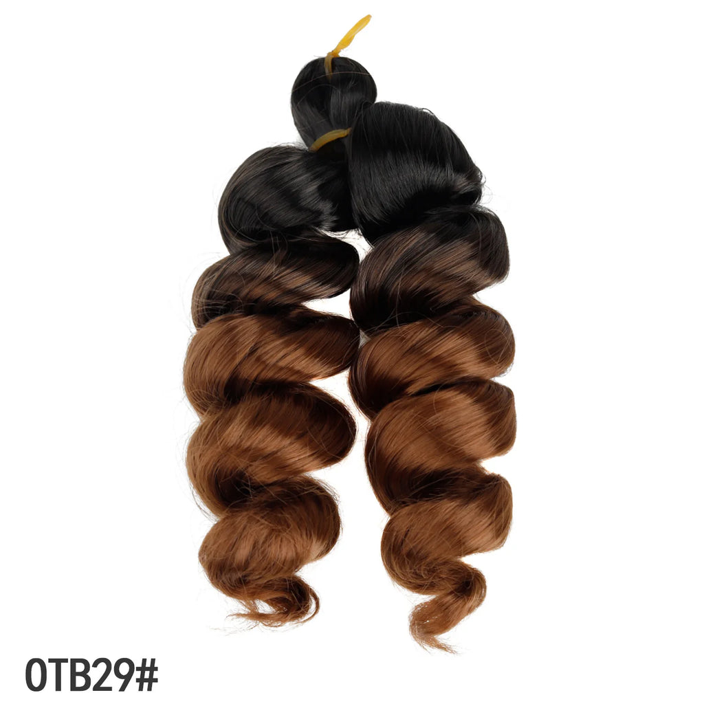 Spiral Double Curl Crochet French Spiral Synthetic Wig