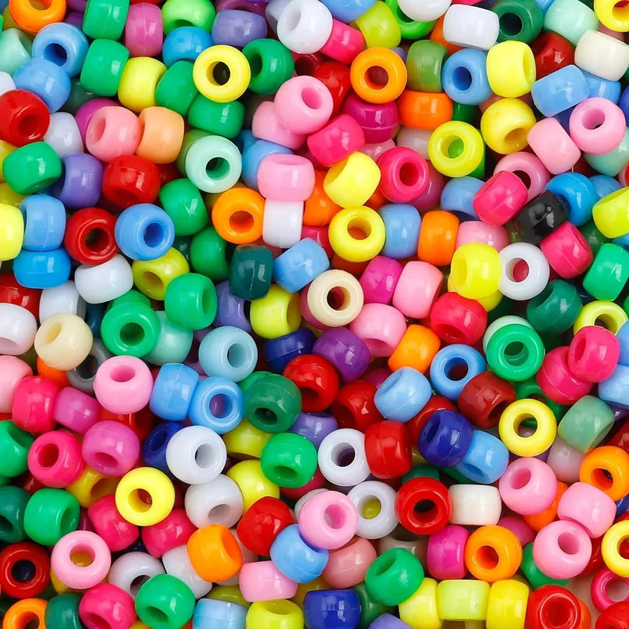Plastic Beads - 500 Pcs