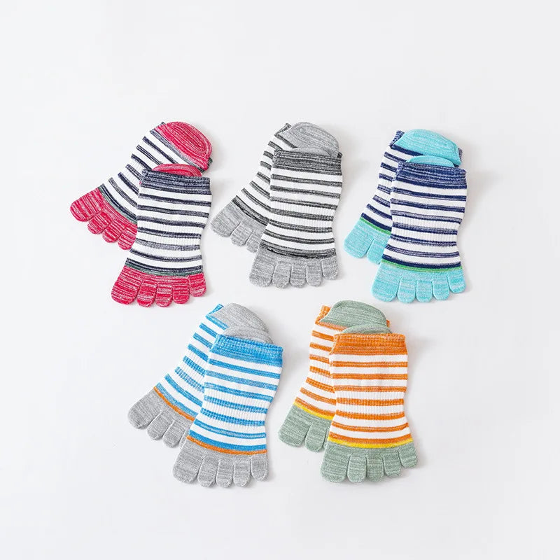 Low Cut Ankle Cotton Toe Socks