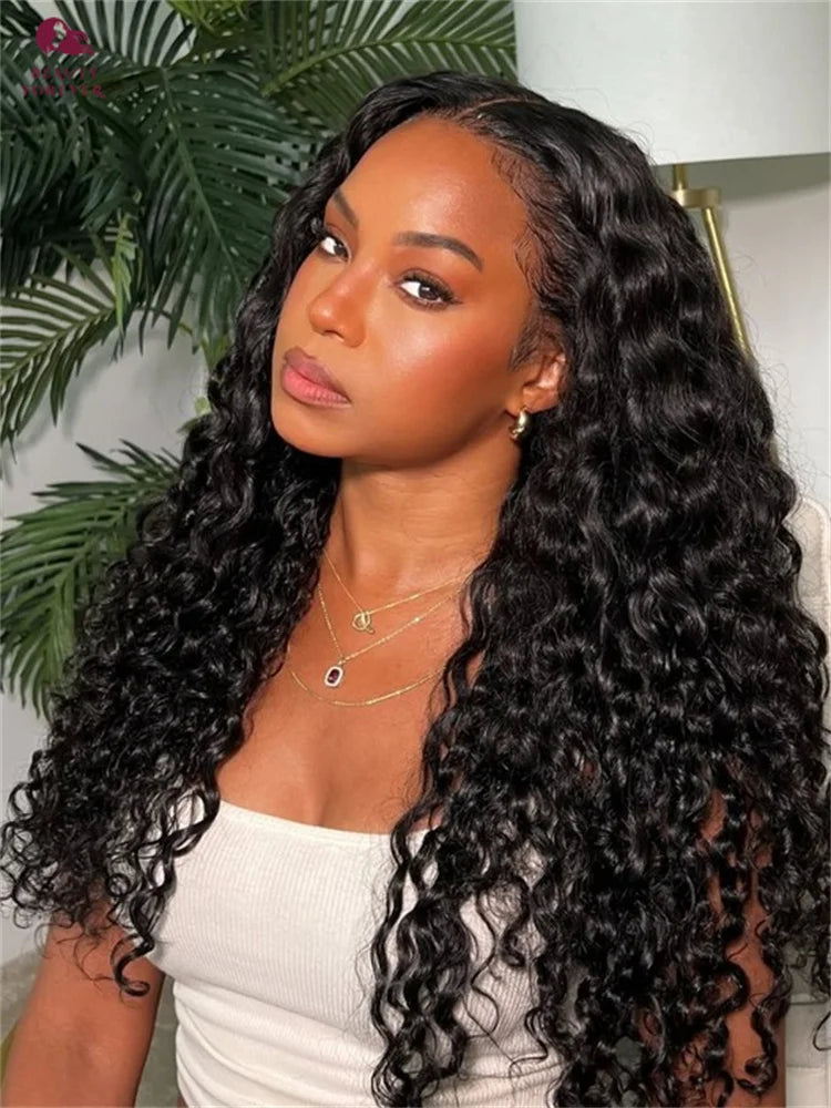 NEW Water Curly Human Hair Wig - Wear and Go Glueless