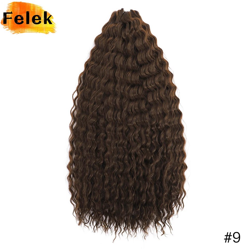 3Pcs Synthetic Ariel Water Wave Twist Curl Braiding Hair
