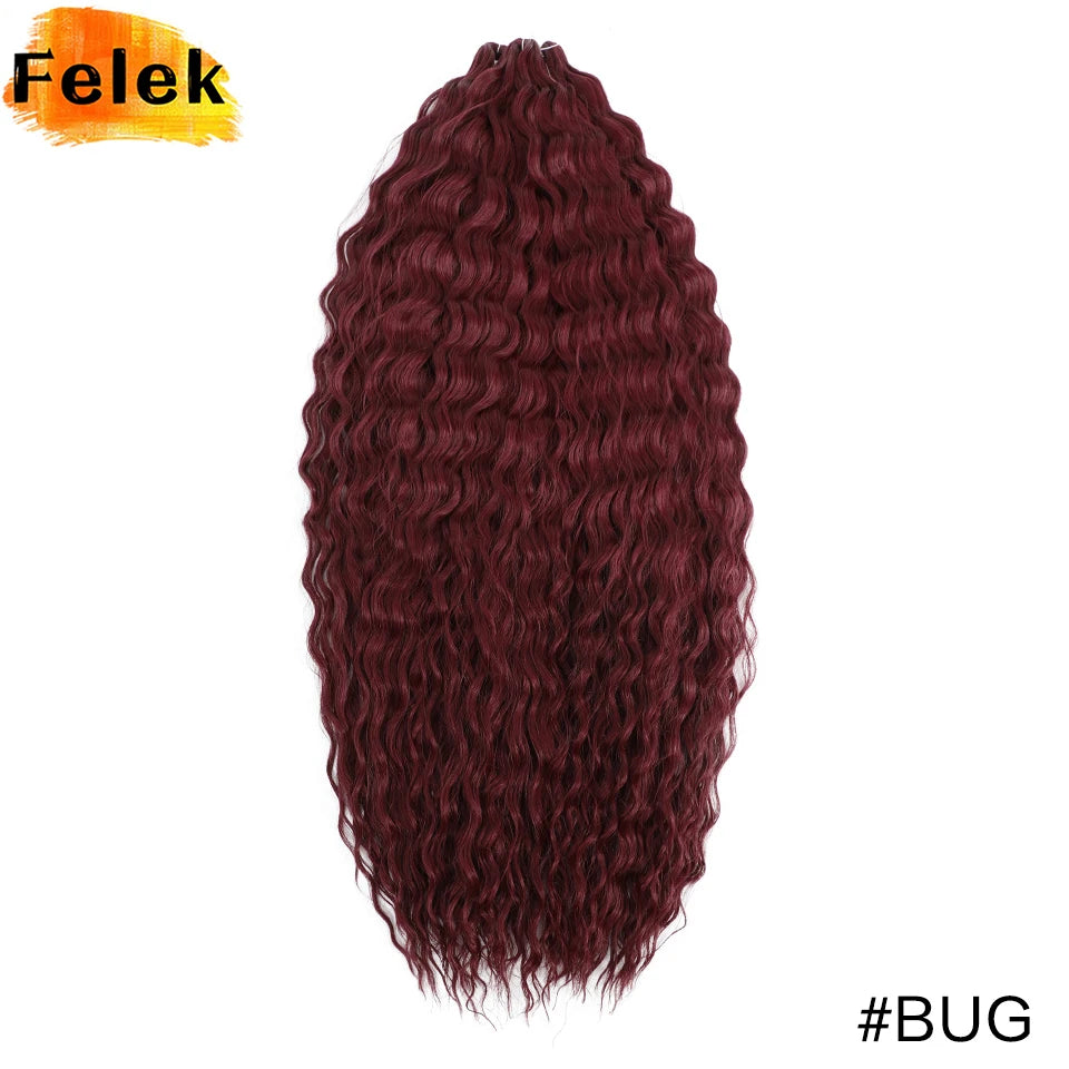 3Pcs Synthetic Ariel Water Wave Twist Curl Braiding Hair