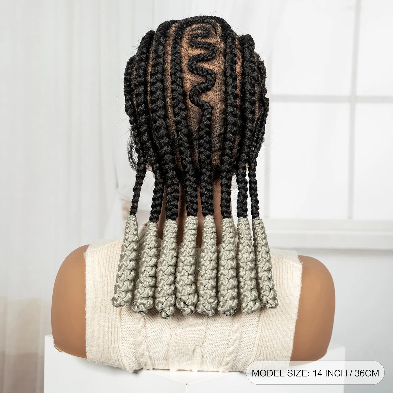 Cornrow Braided Synthetic Lace Front Wig