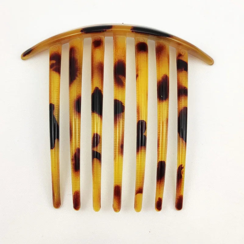 Long Tooth Plastic Leopard Hair Comb