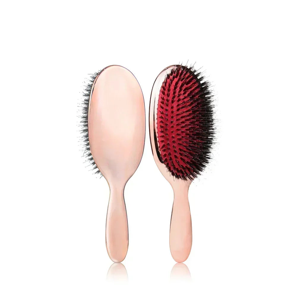 Boar Bristle Comb Massage Hair Brush