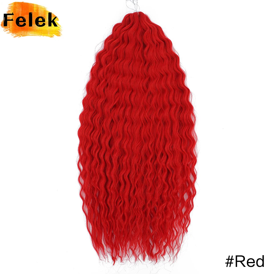 3Pcs Synthetic Ariel Water Wave Twist Curl Braiding Hair