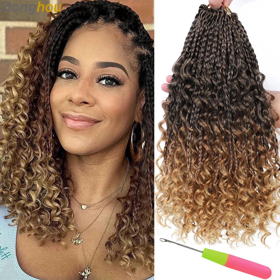 Box Crochet Braids Curly End Bundles - Pre-looped