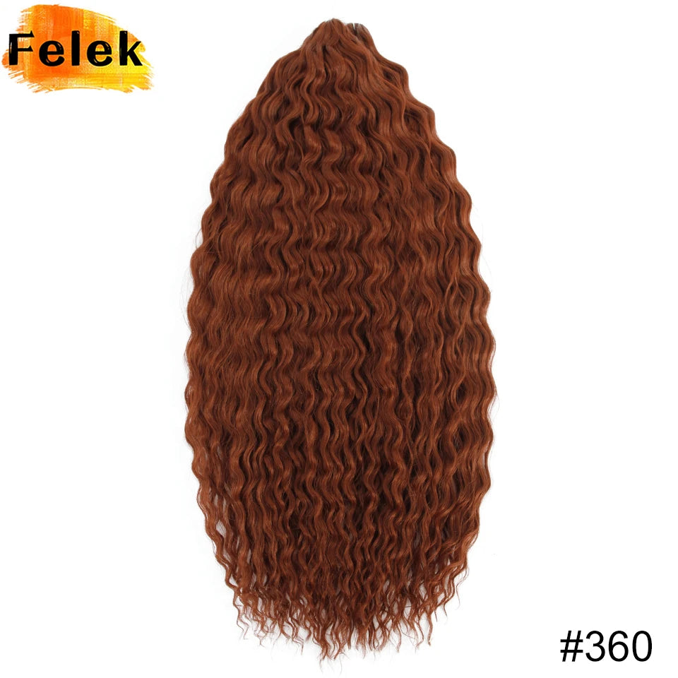 3Pcs Synthetic Ariel Water Wave Twist Curl Braiding Hair