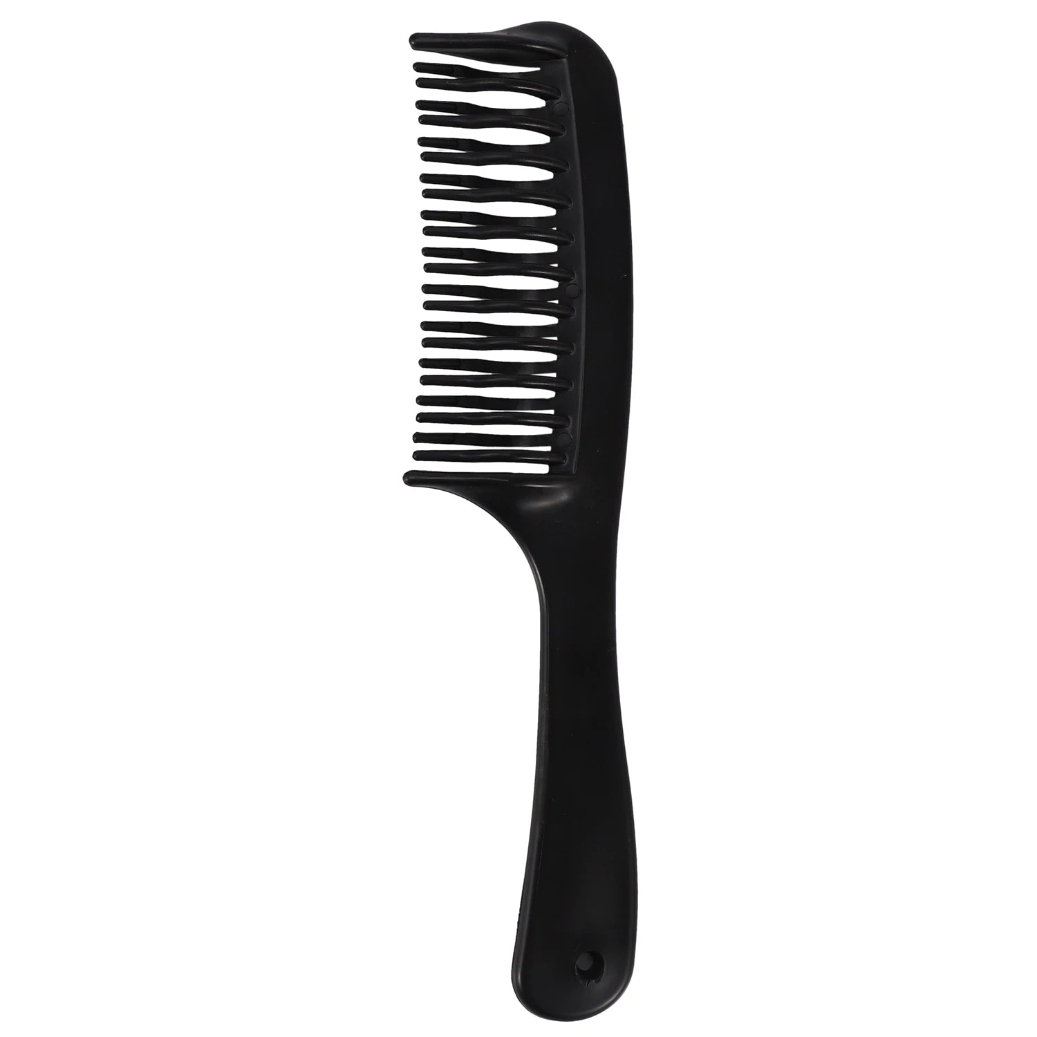 Black Double Row Tooth Detangler Hair Comb