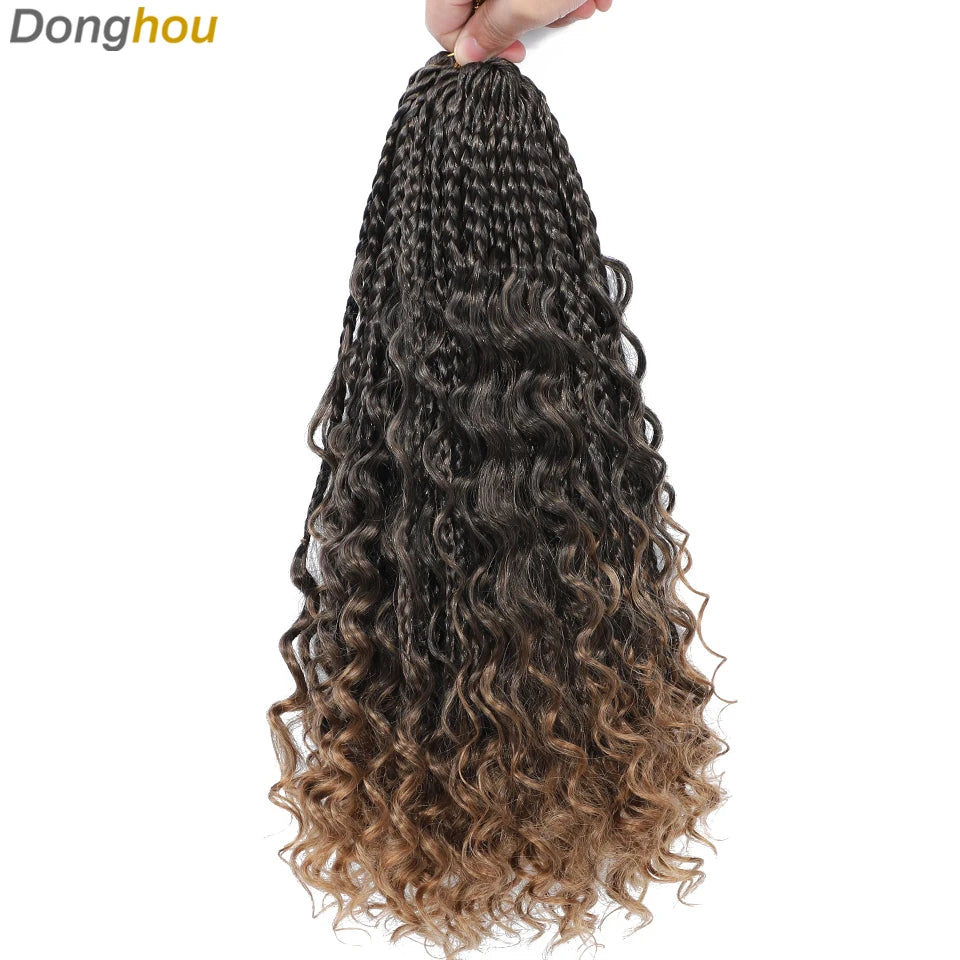 Box Crochet Braids Curly End Bundles - Pre-looped