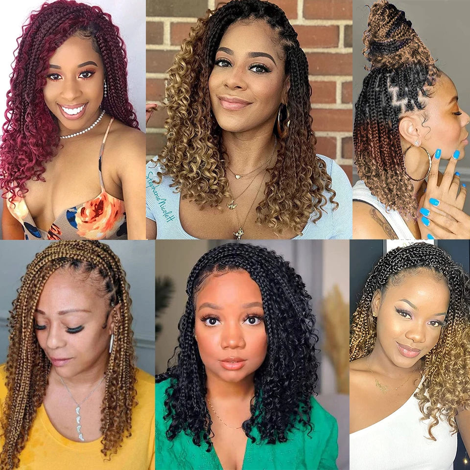 Box Crochet Braids Curly End Bundles - Pre-looped