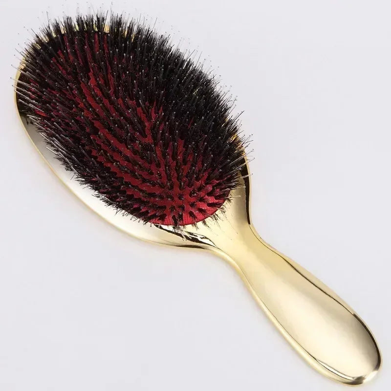 Boar Bristle Comb Massage Hair Brush