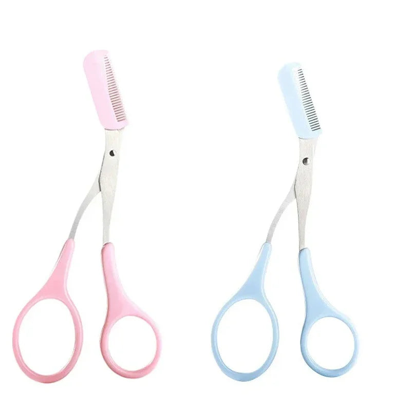 4pc Stainless Steel Eyebrow Shaping Scissors with Comb