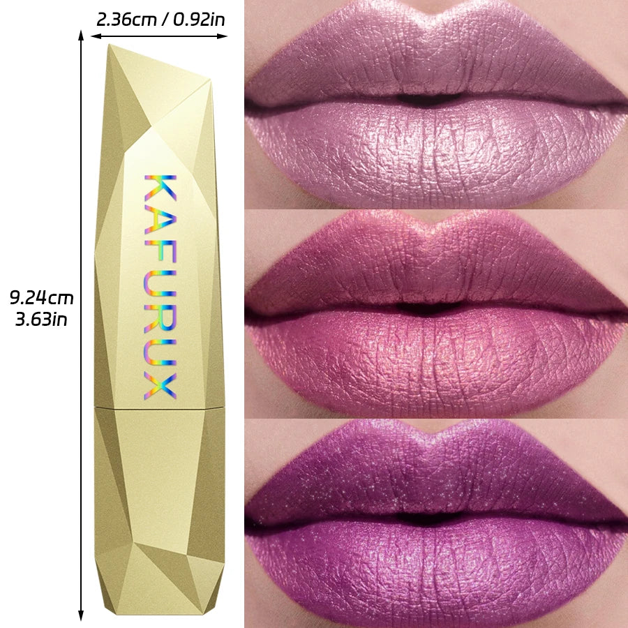 Bold & Intense Glitter Shiny Metallic Matte Lipstick