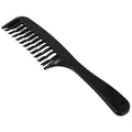 Black Double Row Tooth Detangler Hair Comb
