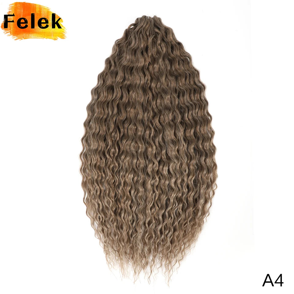 3Pcs Synthetic Ariel Water Wave Twist Curl Braiding Hair