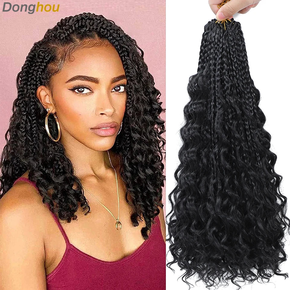 Box Crochet Braids Curly End Bundles - Pre-looped
