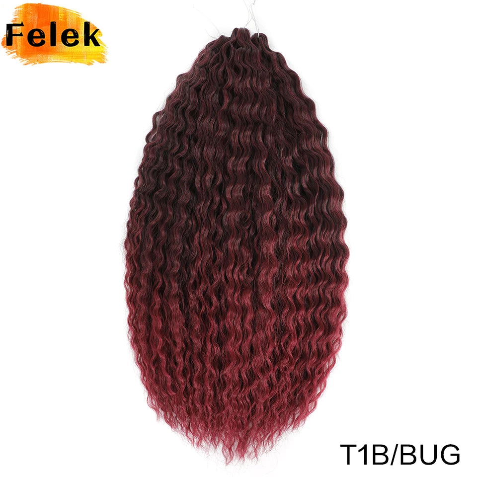 3Pcs Synthetic Ariel Water Wave Twist Curl Braiding Hair