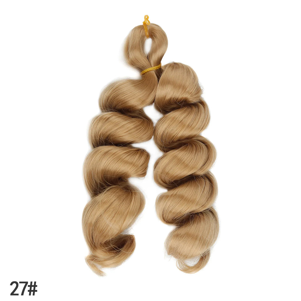 Spiral Double Curl Crochet French Spiral Synthetic Wig