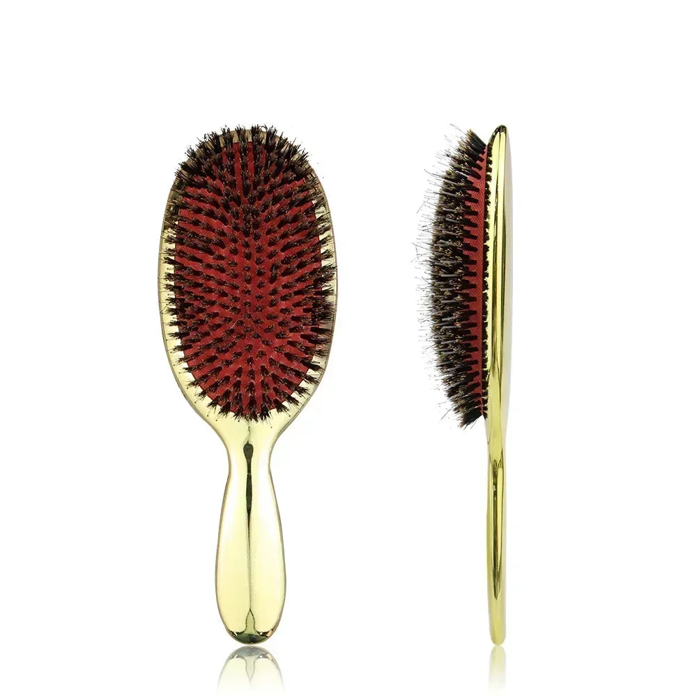 Boar Bristle Comb Massage Hair Brush