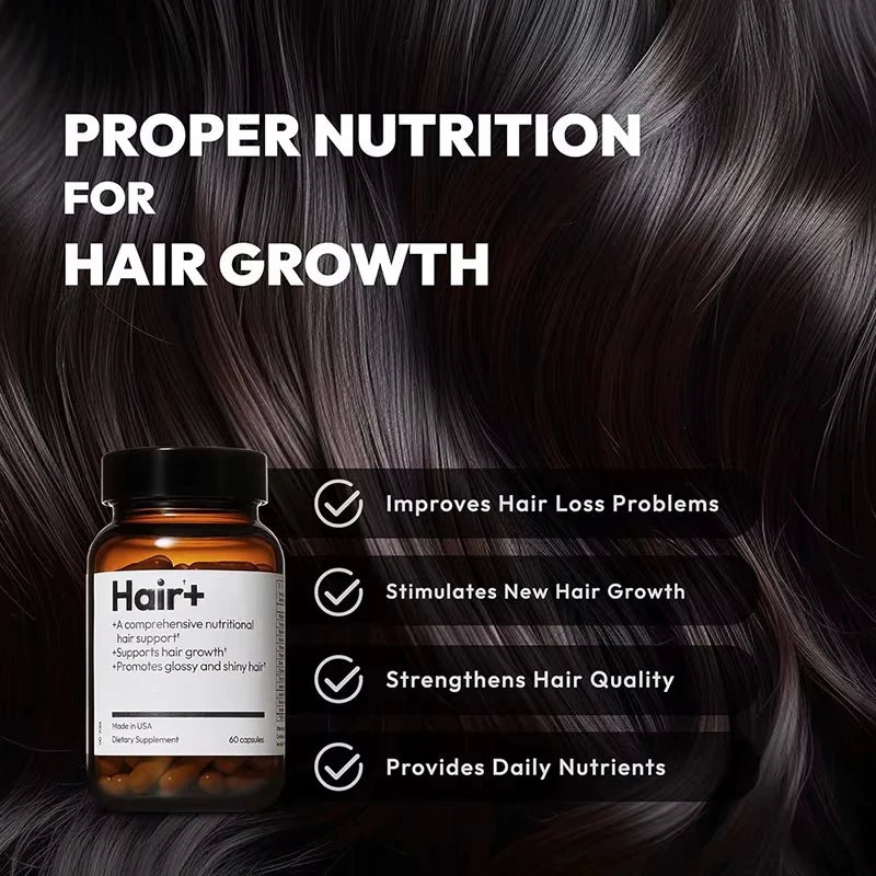Organic Hair Growth Capsules with Vitamin C Inositol and Niacin