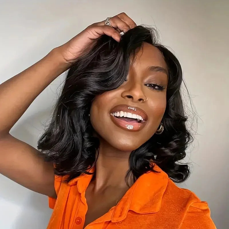 Glueless Synthetic Lace Front Loose Wave Wig