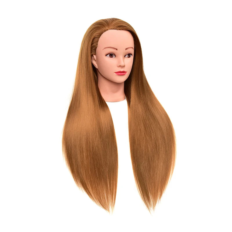 Professional Salon Hairdresser Training Mannequin Head Straight Style Human Hair for Haircut Braiding Practice Model Styling