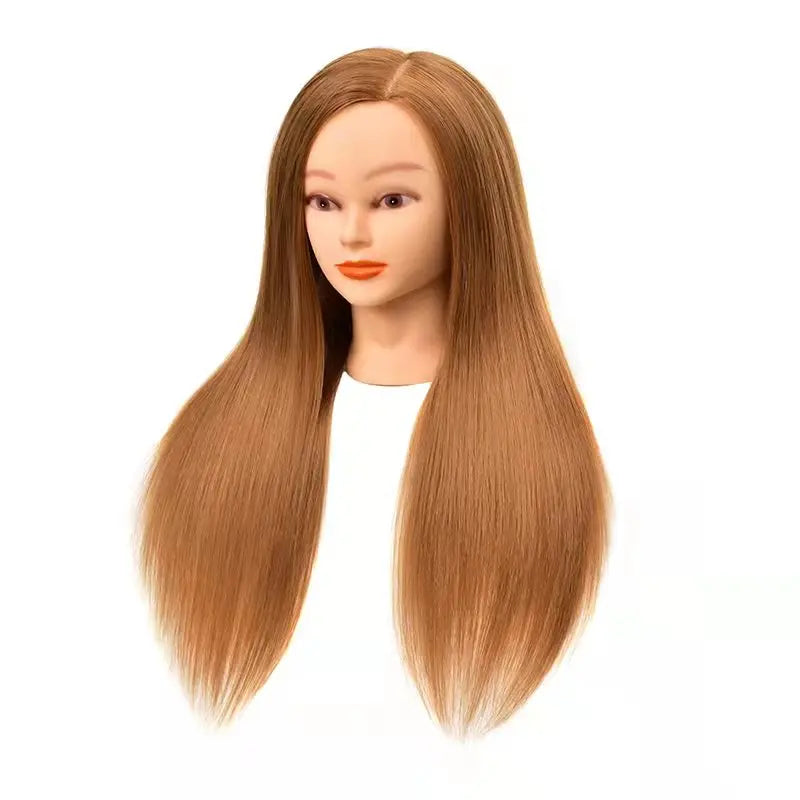 Professional Salon Hairdresser Training Mannequin Head Straight Style Human Hair for Haircut Braiding Practice Model Styling