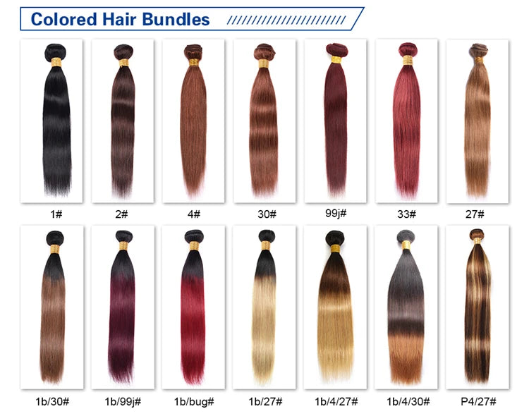100% Human Hair Virgin Brazilian Hair Bundles