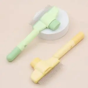 Pet Comb for Dogs and Cats, Long and Short Stainless Steel Metal Teeth