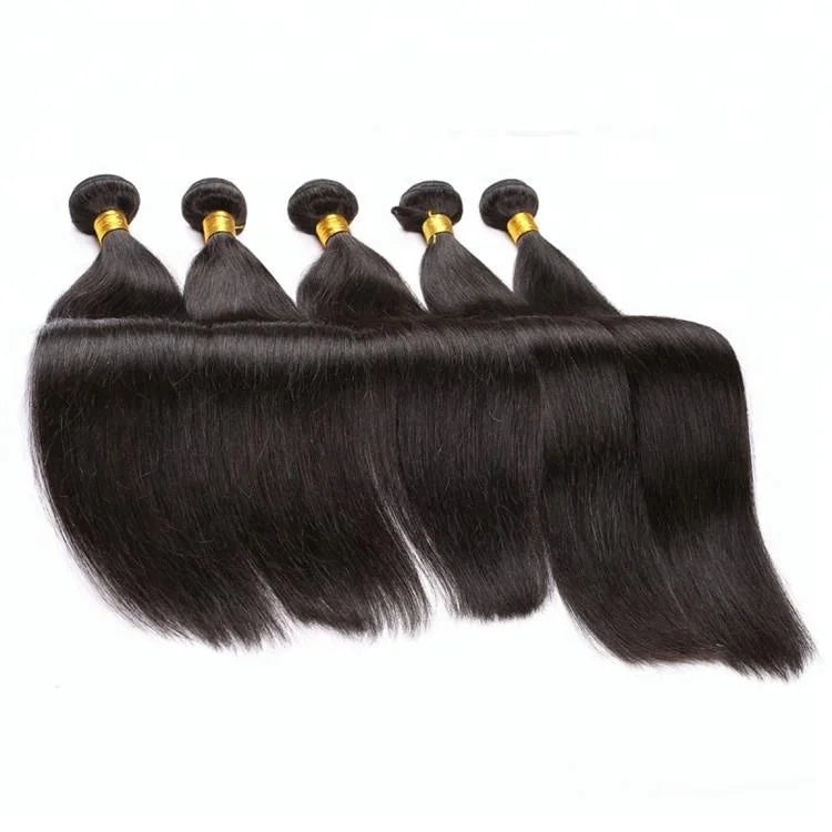 Human Hair Weave Bundles - Silky Straight Natural Color Hair Bundles
