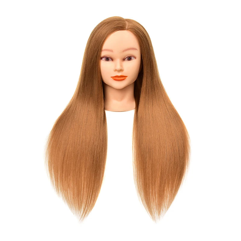 Professional Salon Hairdresser Training Mannequin Head Straight Style Human Hair for Haircut Braiding Practice Model Styling