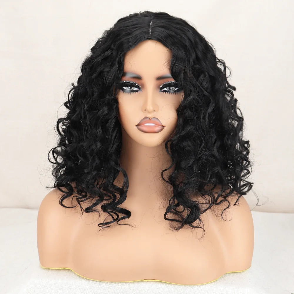 Glueless Synthetic Lace Front Loose Wave Wig