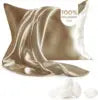 Mulberry Silk Pillow Case With Zipper for Hair Standard/Queen - Size 20x30 Inch