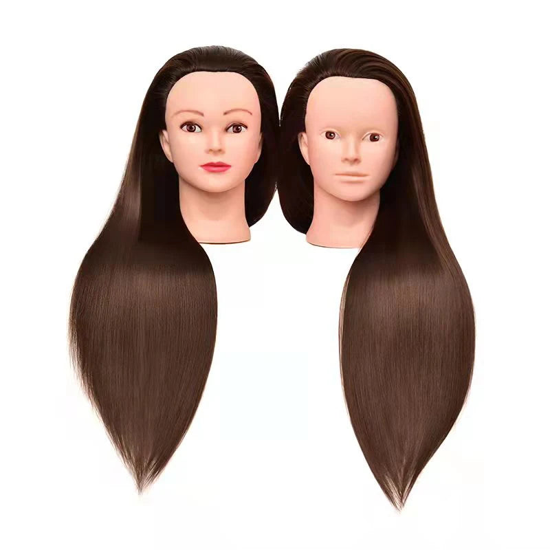Professional Salon Hairdresser Training Mannequin Head Straight Style Human Hair for Haircut Braiding Practice Model Styling