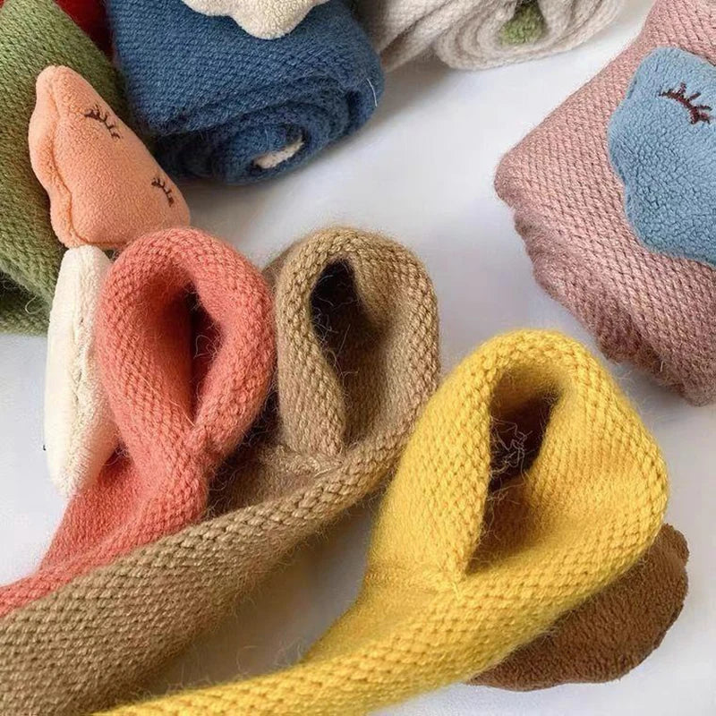 Cute Cloud 3D Doll Baby Knitted Neckerchief - 1 to 5 year