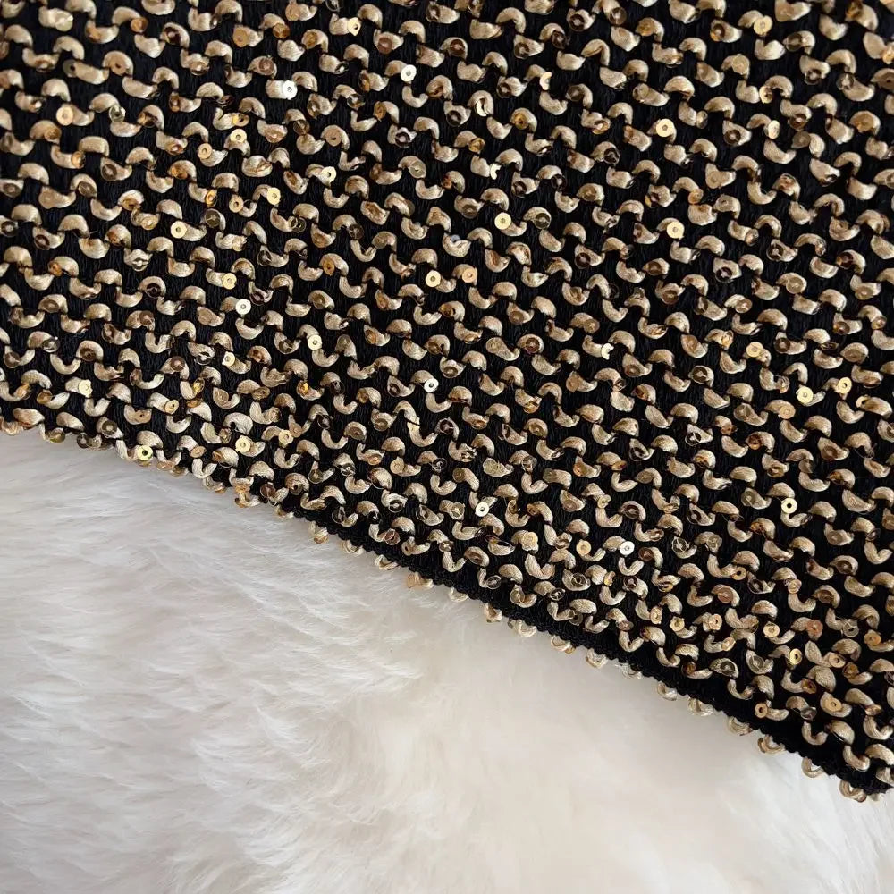 Stylish Sequin Formal Fitting Office Skirt