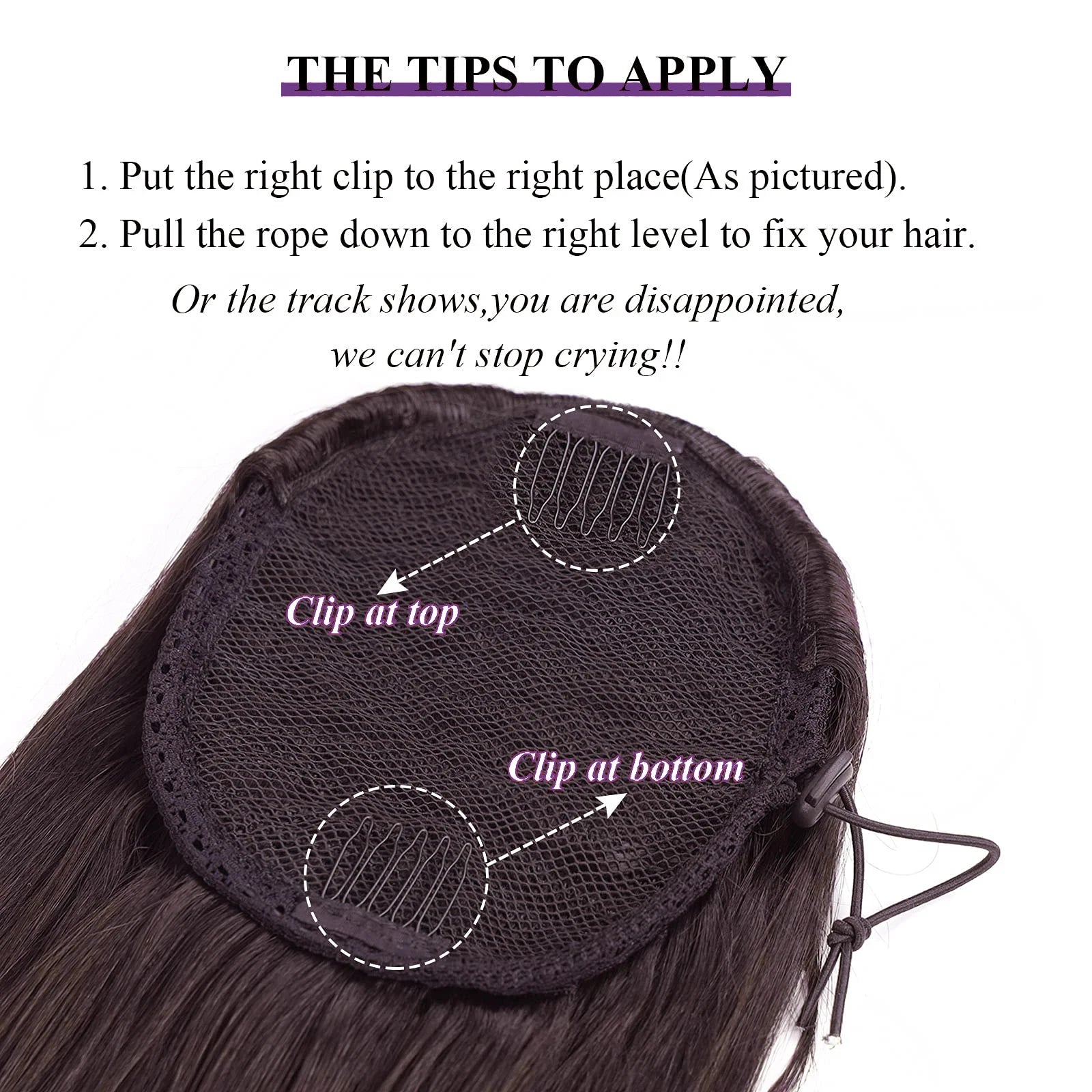 Long Ponytail Hair Extension with Drawstring