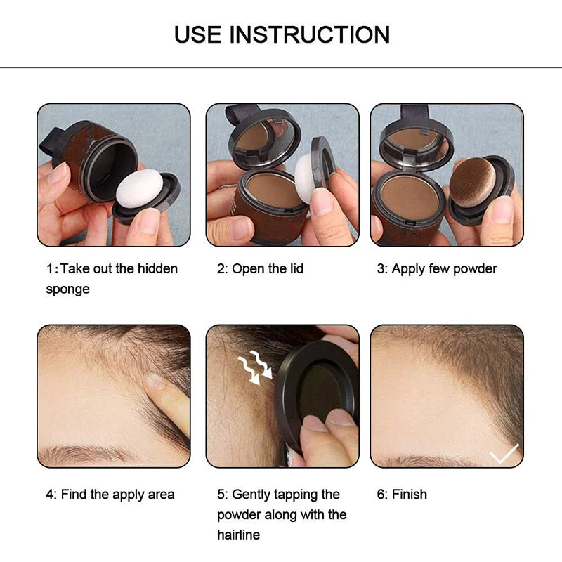 Hair Line Powder Black Root Up Natural Instant Waterproof Hairline Shadow Concealer