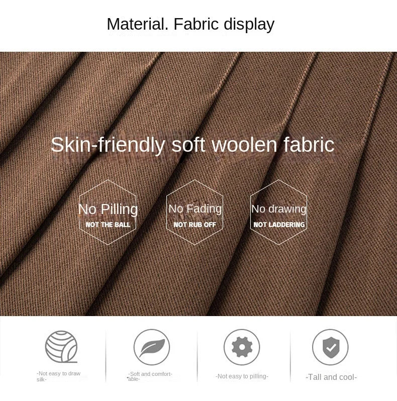 Pleated High Waisted Winter Skirt