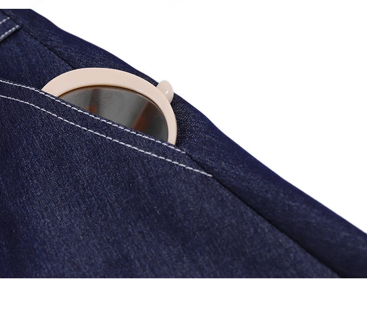 LOUIS YAO  Knee Length Jean Skirt