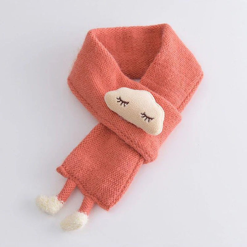 Cute Cloud 3D Doll Baby Knitted Neckerchief - 1 to 5 year