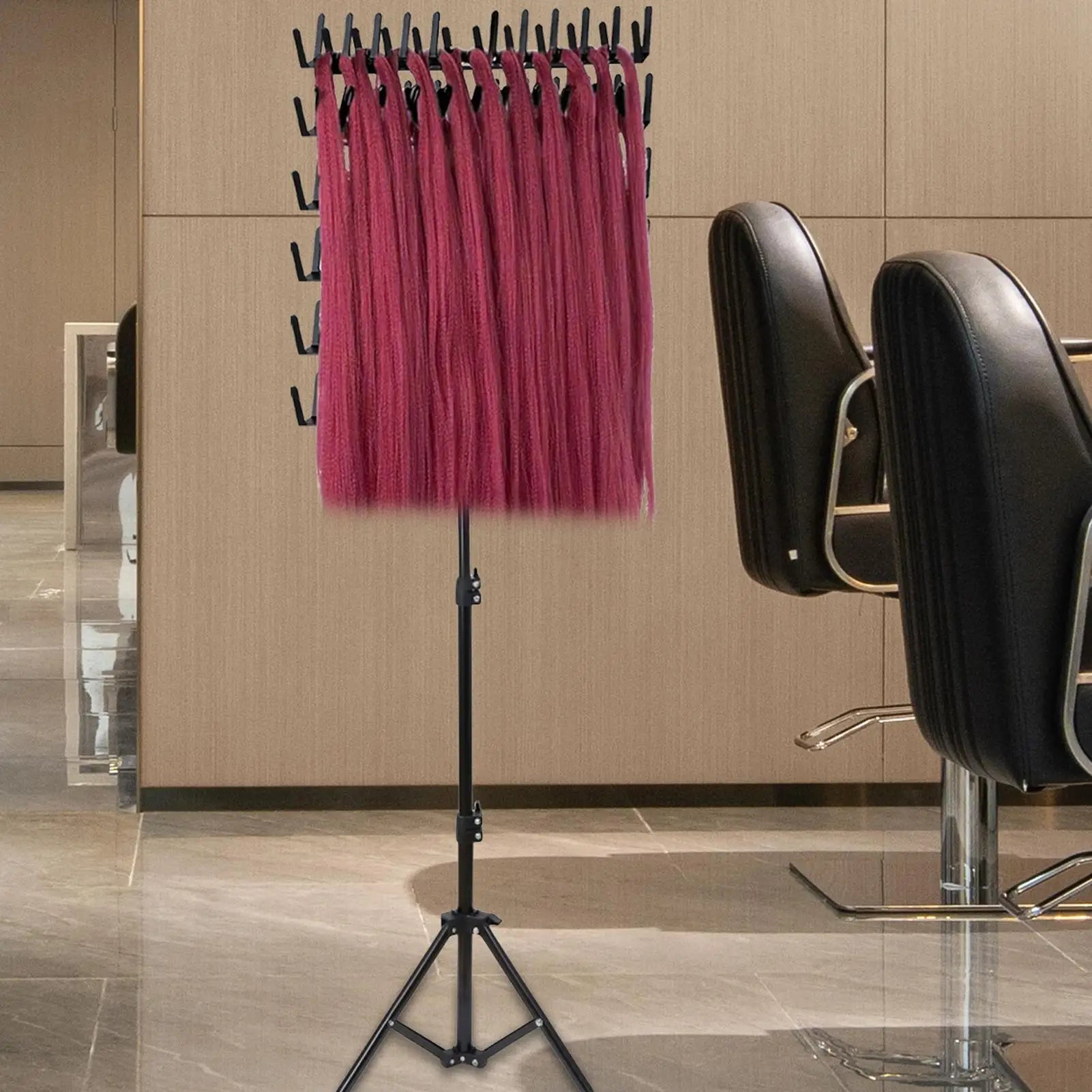 Hair Braiding Rack Hair Extension Holder - Adjustable Braiding Stand Double Sided Braiding Racks