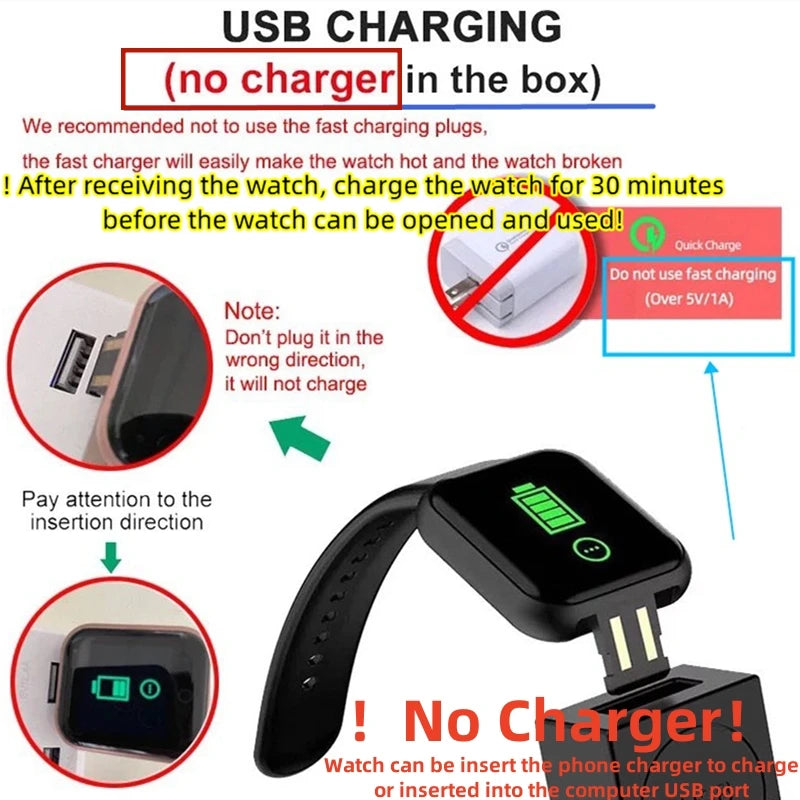 Smart Watch For Women - Bluetooth Connected Phone Player Music Fitness Sport Bracelet