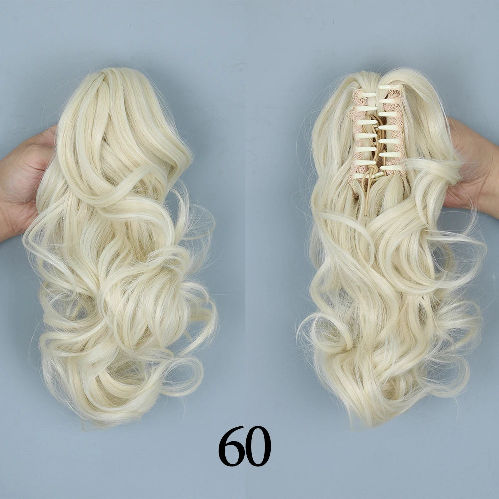 Synthetic 11" Short Curly Ponytail Claw Clip-on Ponytail