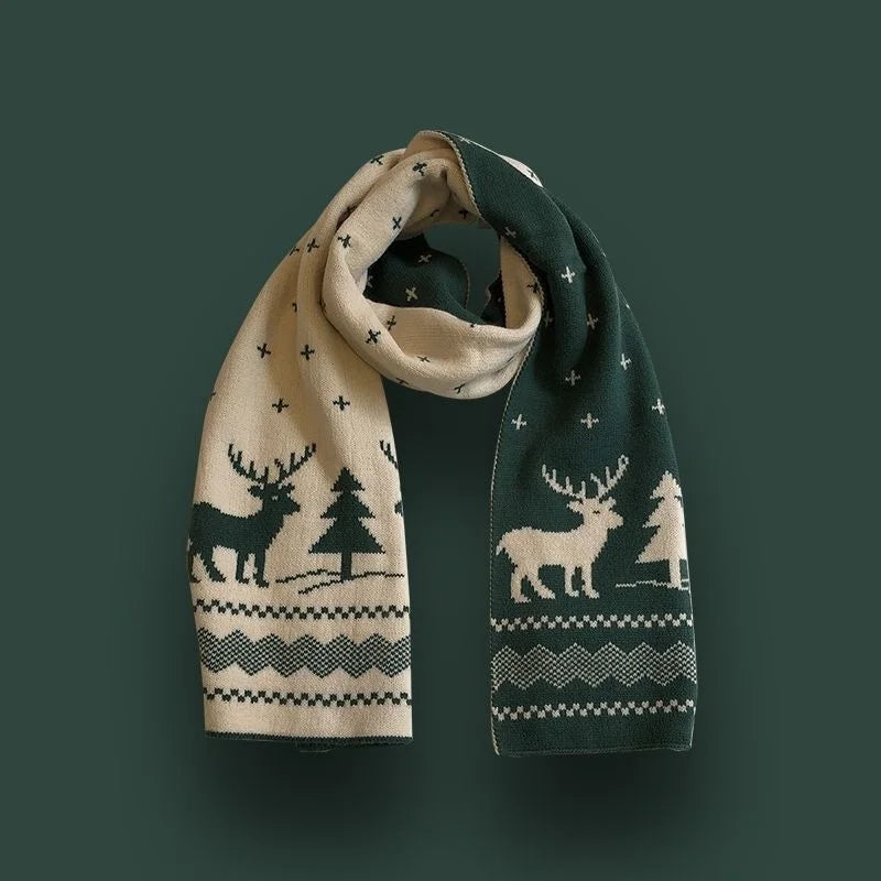 Christmas Tree Patterned Winter Neck Scarf