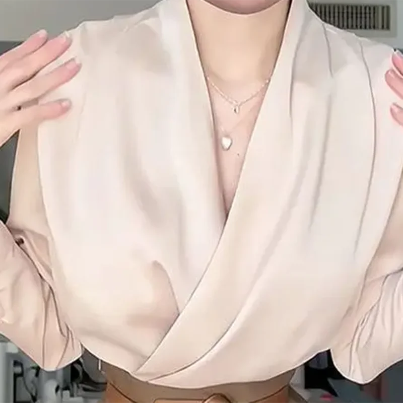 Women's Joker High Waist A-shaped Skirt with Shirt