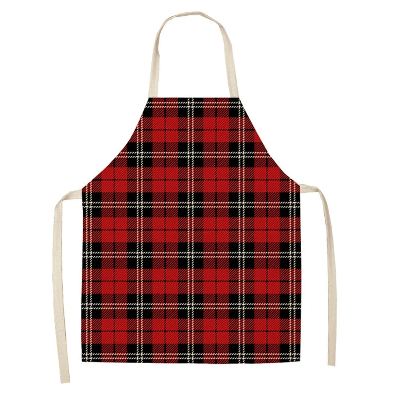 Linen Merry Christmas Apron for Home Kitchen