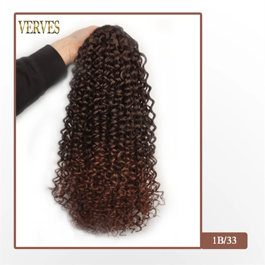 Synthetic Drawstring Puff Afro Curly 16 Inch Ponytail