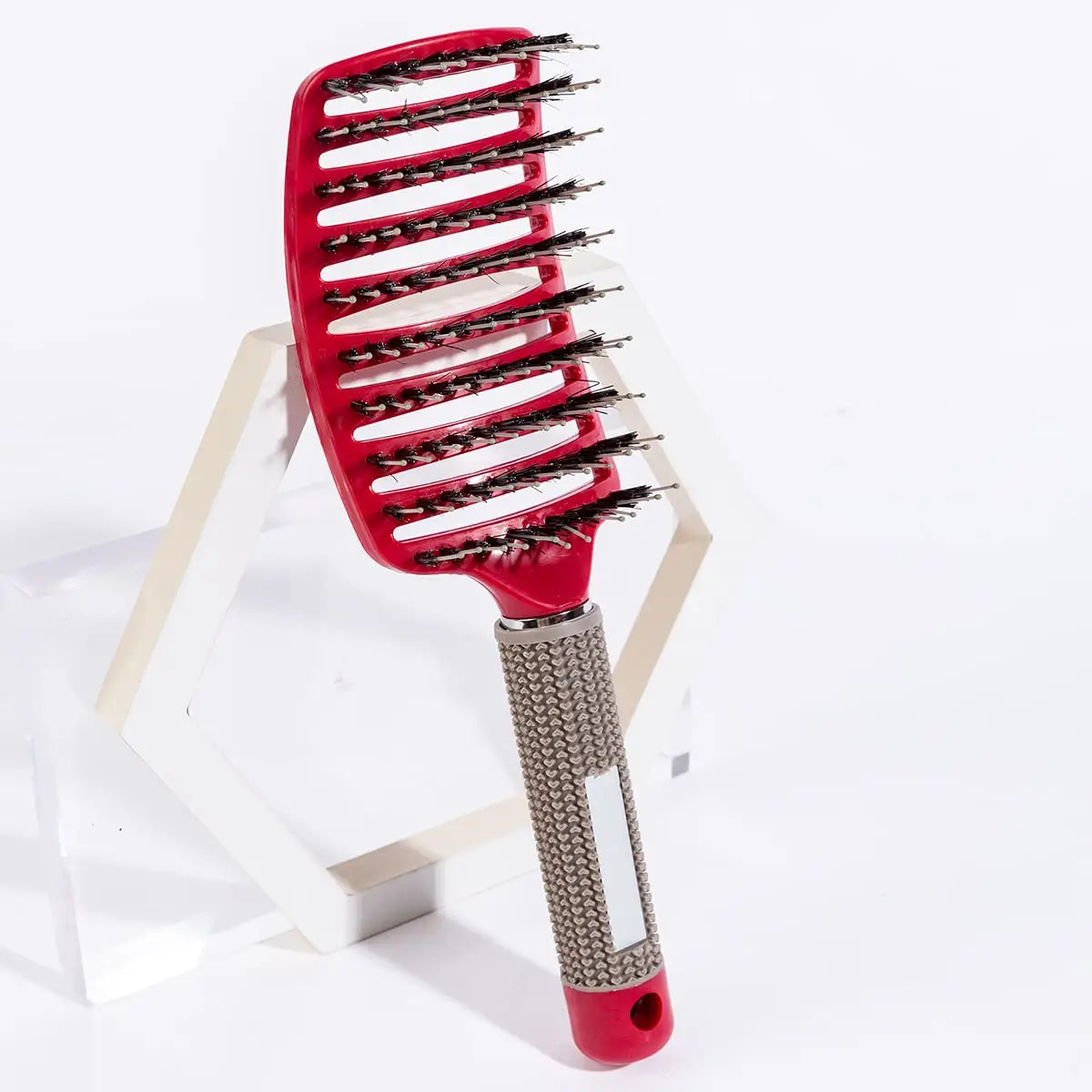 Boar Bristle Nylon Detangler Hair Brush & Scalp Massage Comb